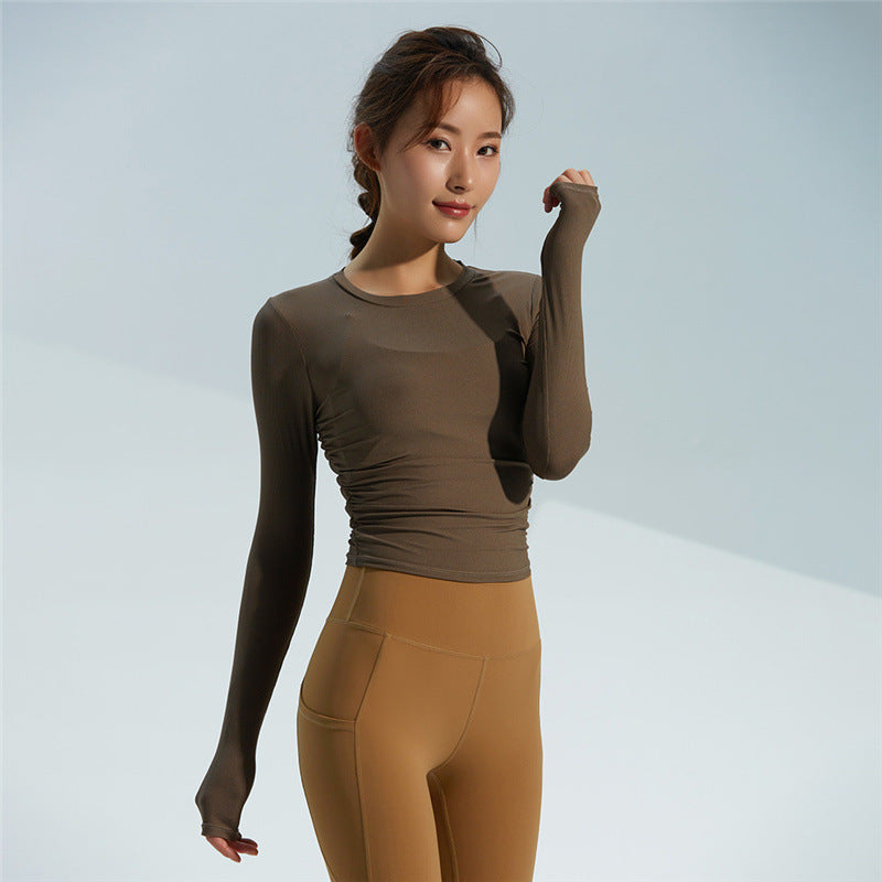 Autumn New Breathable Quick-drying Yoga Long-sleeved Women's Slim-fit Skin-friendly Sports Top