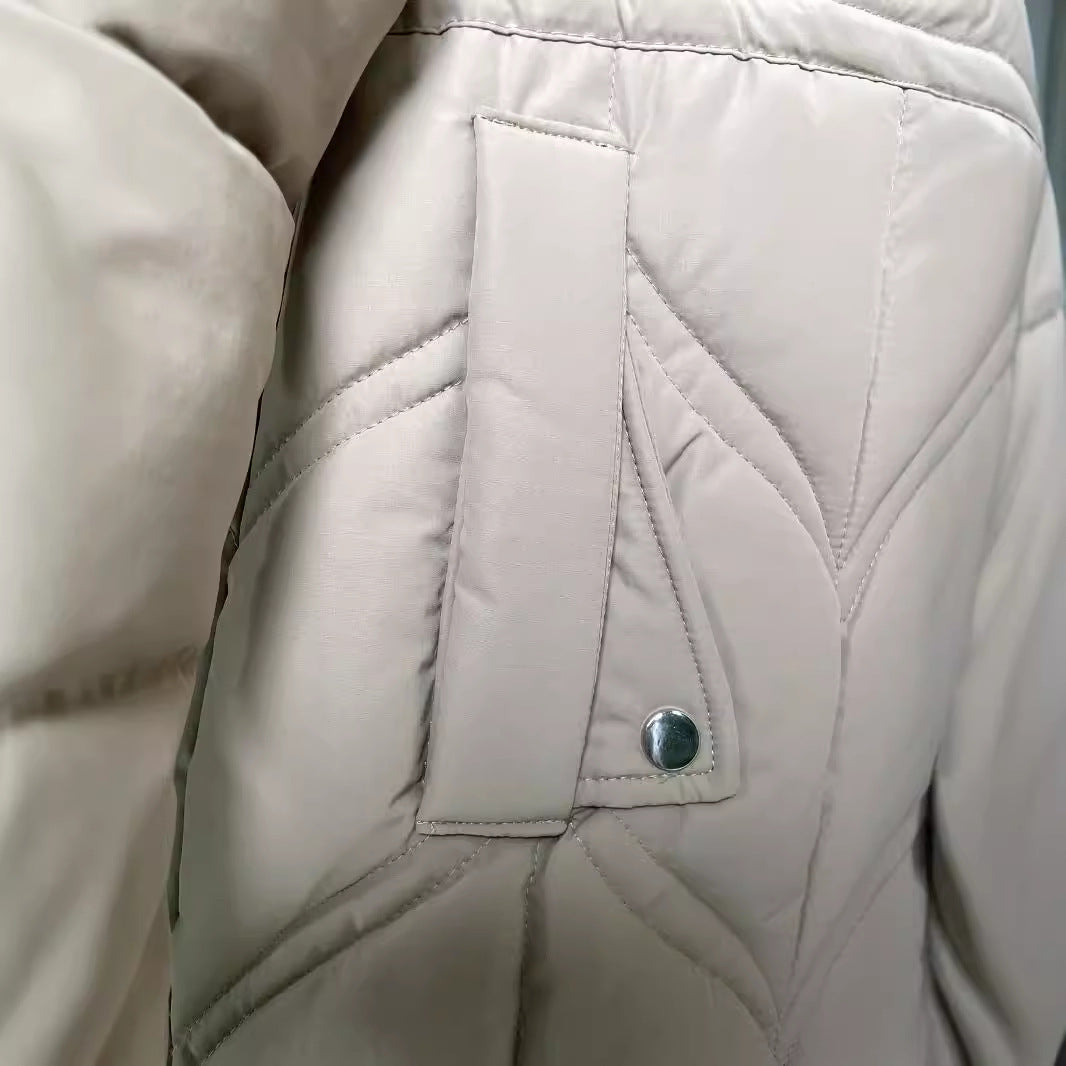 Winter Down Cotton Jacket Women's Mid-length