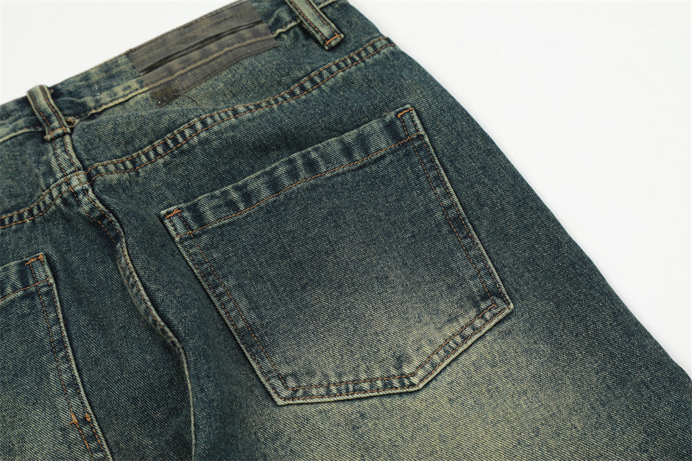 Fashion Washed Denim Overalls Men