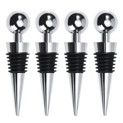 Environmentally Friendly Plastic Silver Plated Wine Stopper Wine Wine Stopper Custom Wine Bottle Stopper