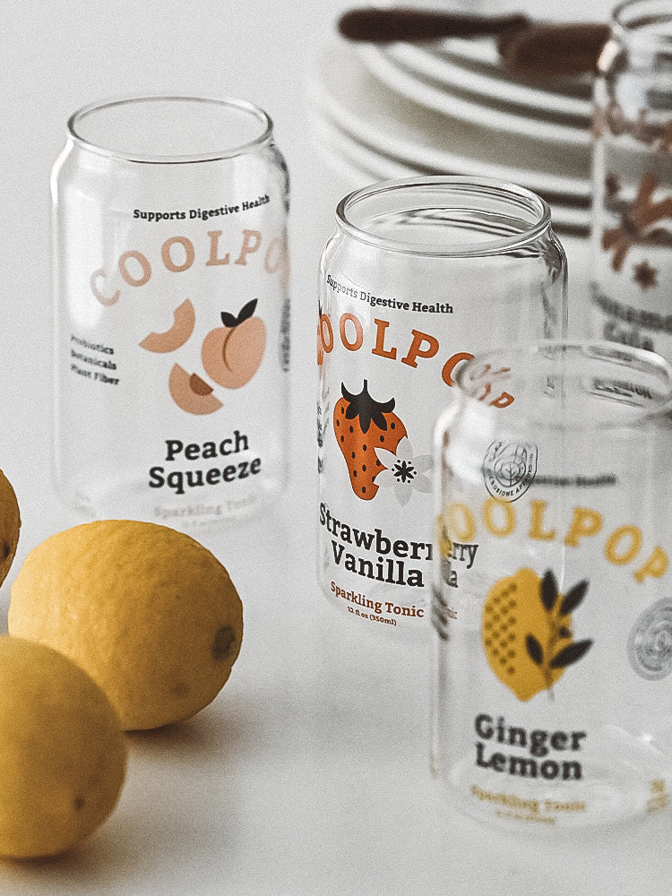 Cans Transparent High Temperature Glass Water Cup Summer Cola Sprite