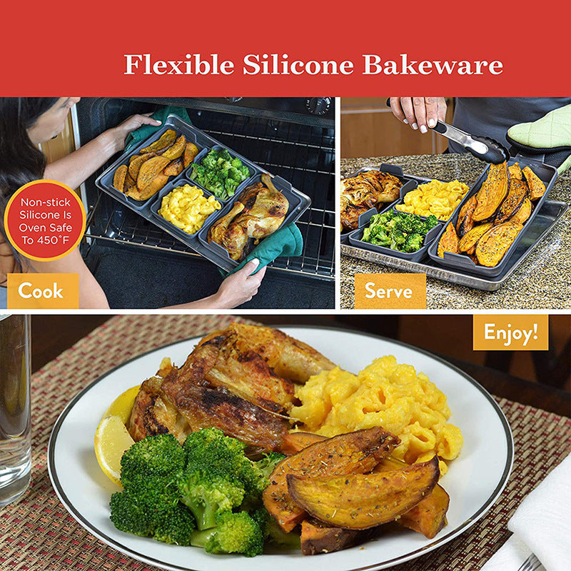 Non-stick Silicone Baking Pan Four-piece Set
