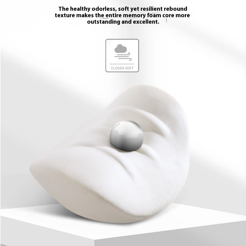 Suede Memory Foam Headrest Lumbar Support Pillow Cloud Feeling Slow Rebound