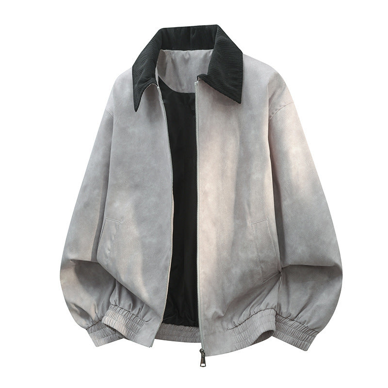 Stitching Lapel Casual Jacket Coat Men