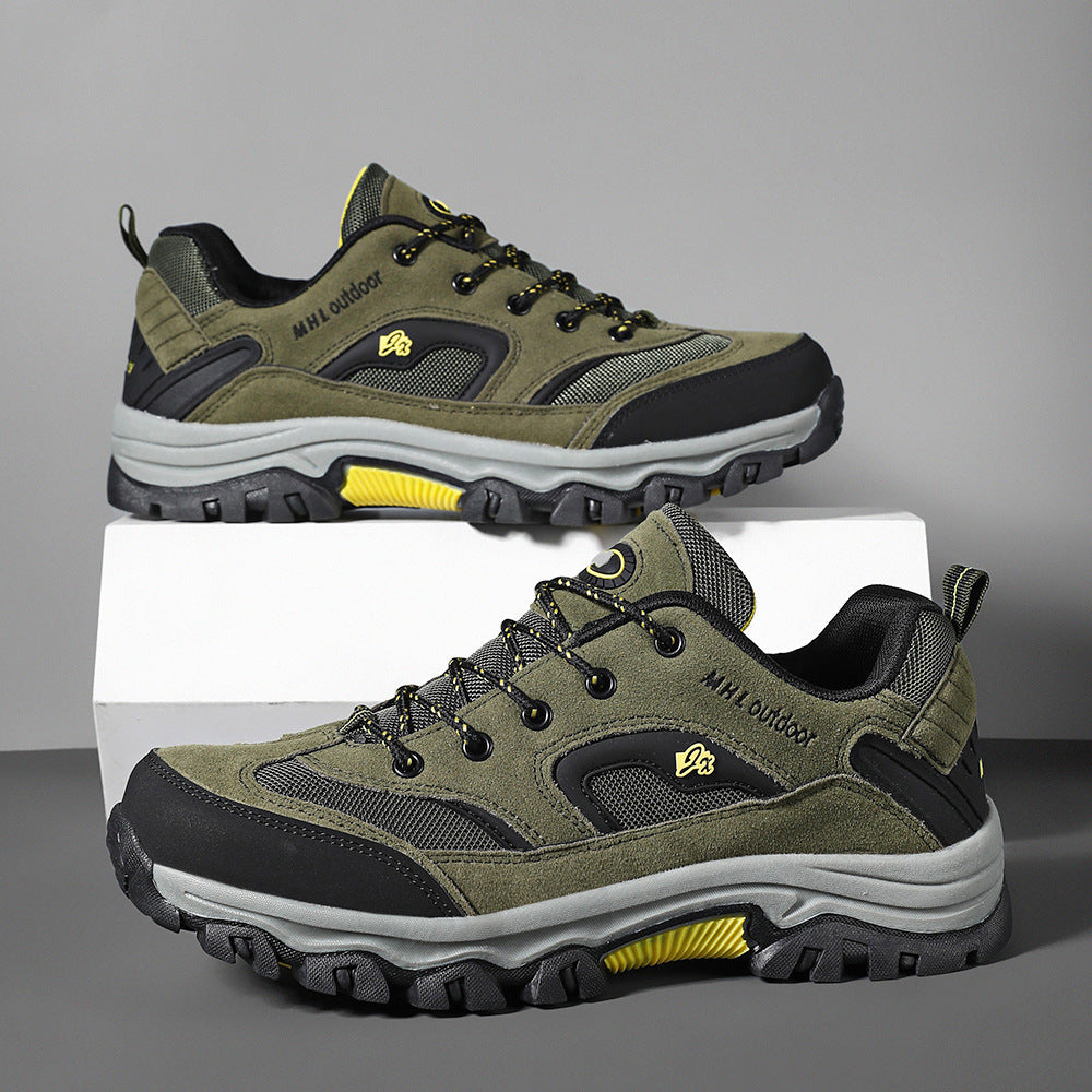 Soft Bottom Large Size Men's Waterproof Non-slip Mountain Climbing Sneakers