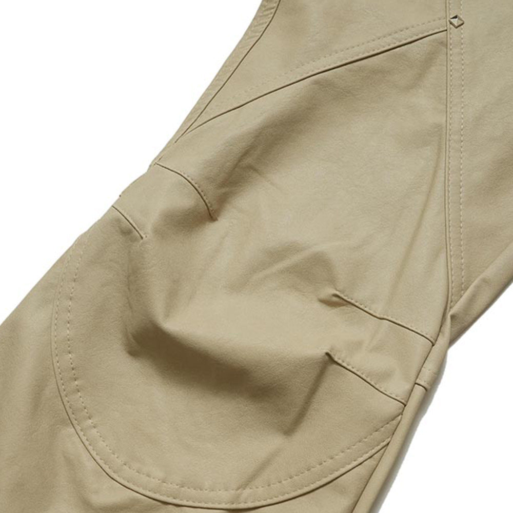 Punk Rock Slightly Flared Leather Pants Men