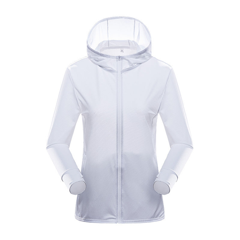 Fashion UV-proof Jacket Women's Breathable Sun Protection Skin Trench Coat Thin