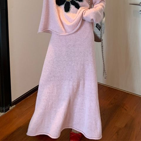 Anti-aging Sweater Suit Skirt Female