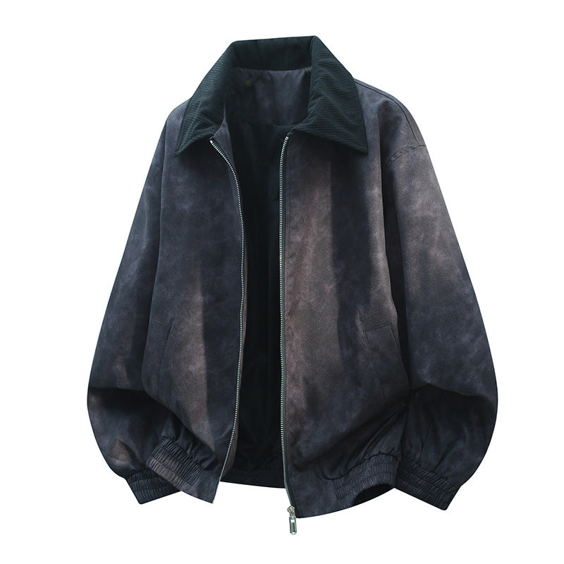 Stitching Lapel Casual Jacket Coat Men