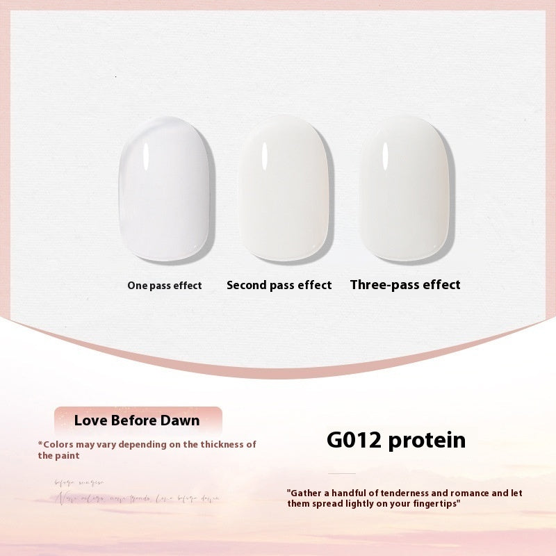 UV Polish White Nude Transparent Color Nail Beauty UV