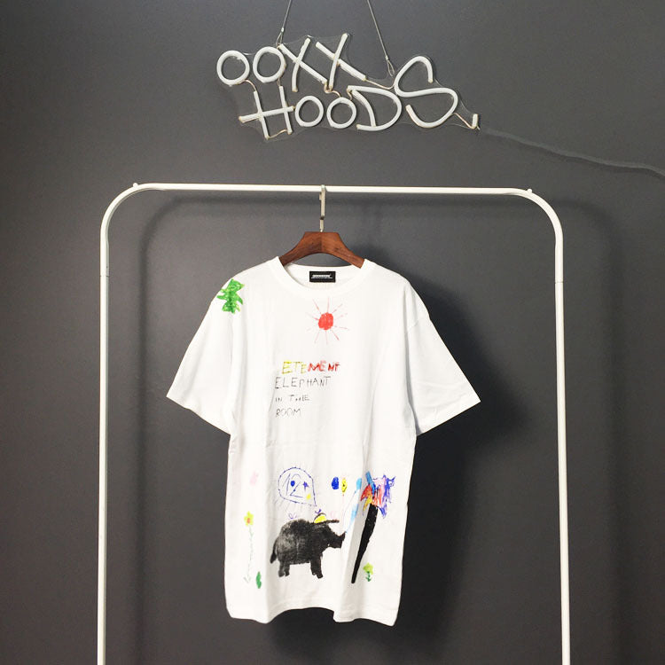 All-match Fashion Half-sleeved Tee Short-sleeved T-shirt For Men And Women