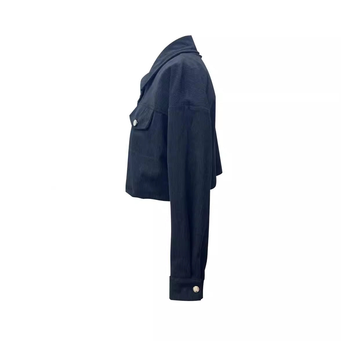 European And American Lantern Long Sleeve Corduroy Casual Short Coat Jacket