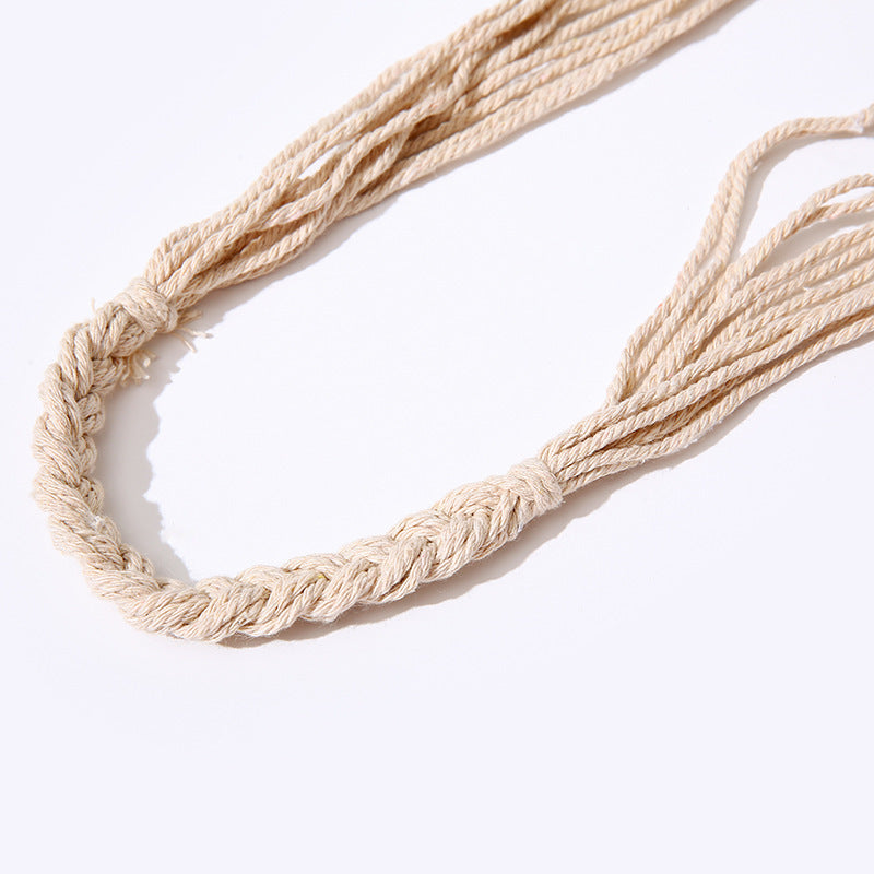 Cotton Mesh Bag Shopping Bag Weaving Hollow Handbag