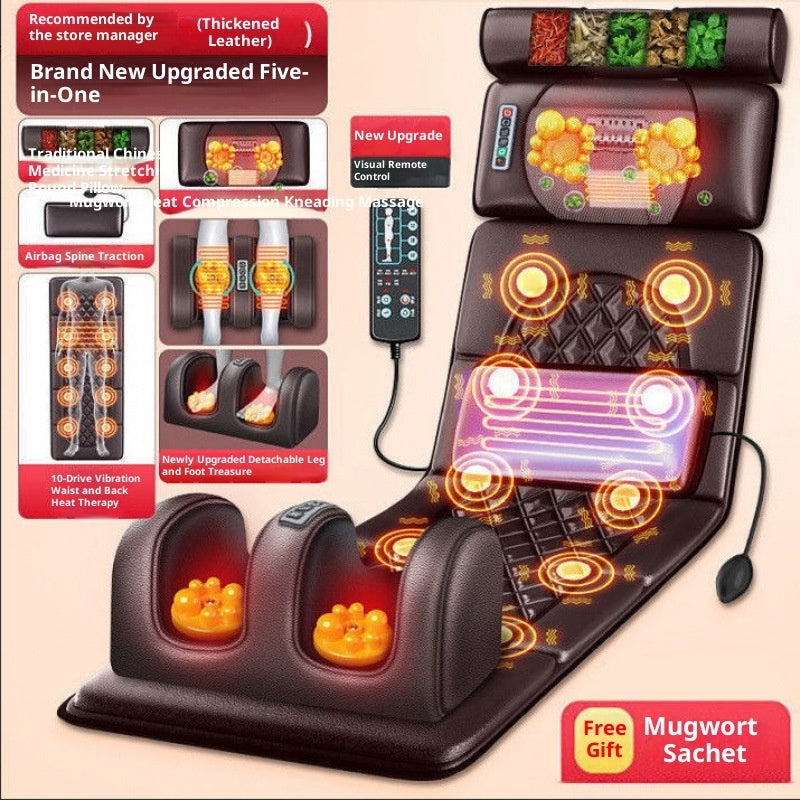 New Massage Pad, Multi-functional For Home Use, Full-body Kneading, Top Waist And Leg Stretching, Foldable Mattress Massage Chair