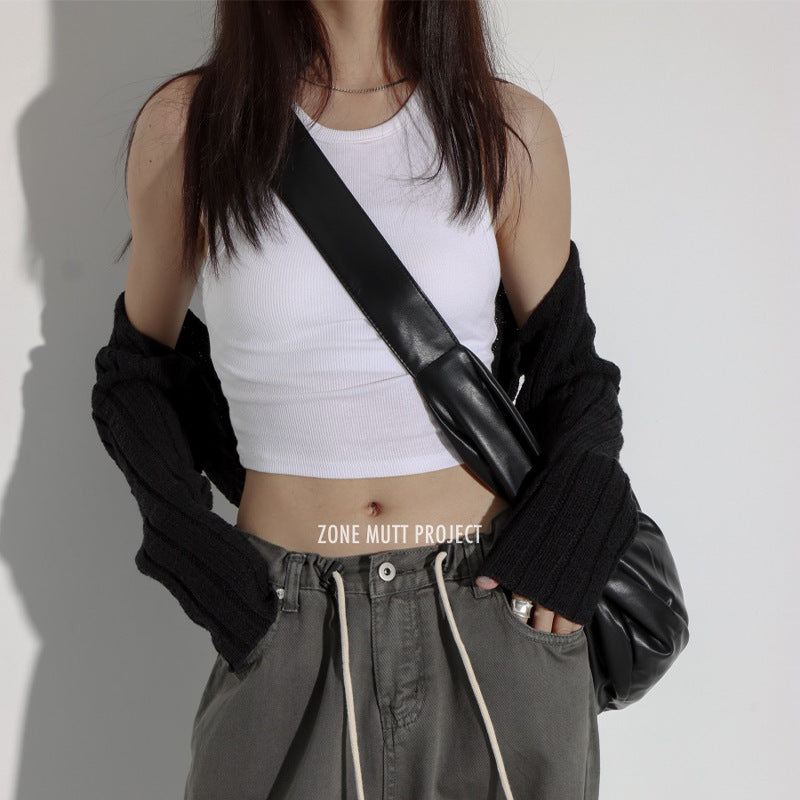 Casual Soft Leather Large Capacity Shoulder Crossbody Tote Bag