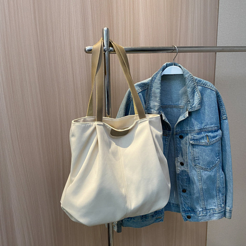 Large Capacity Totes Simple Commuting Daily Shopping Shoulder Bag Casual Handbag Women