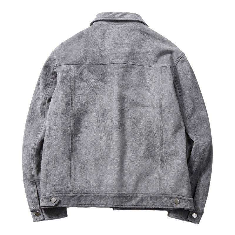 Spring Men's Thin Suede Jacket