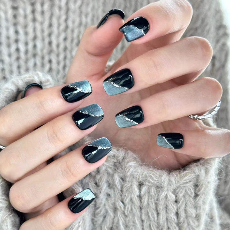 Sweet Girl Wearing Fake Nails