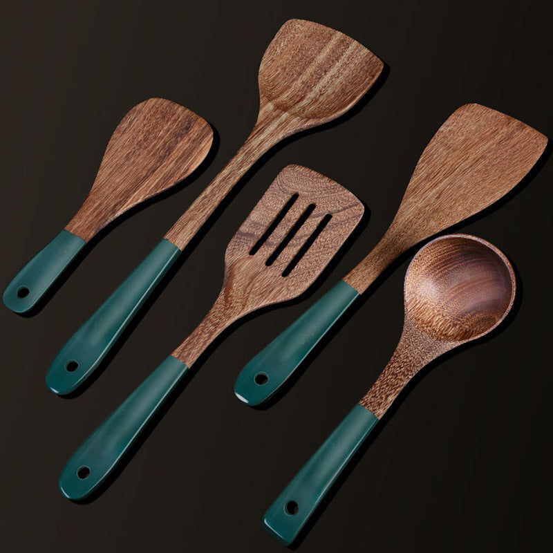 Non-stick Pan High Temperature Resistance Household Wood Spatula