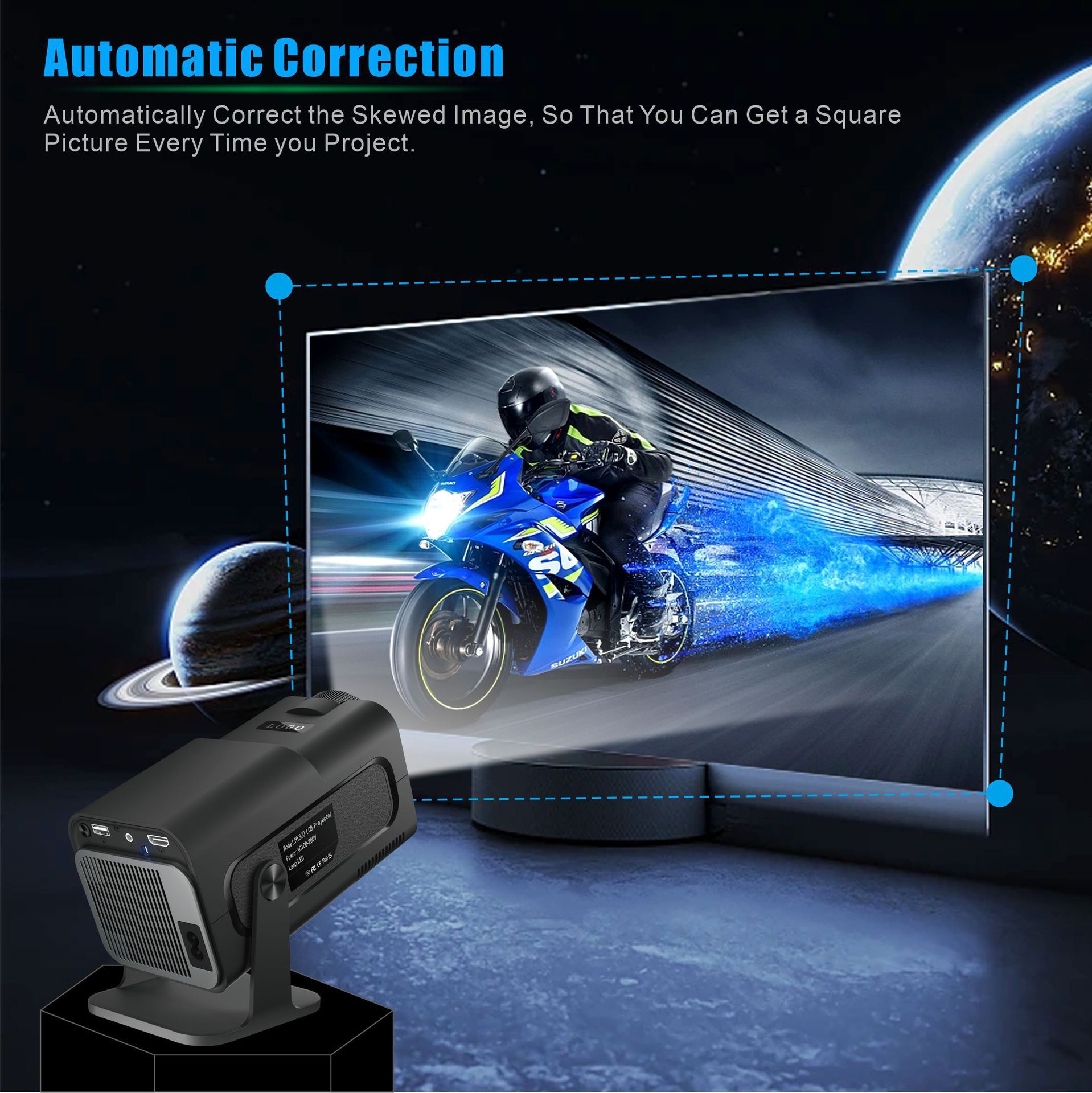 HY320 Mini Projector 720P Android System