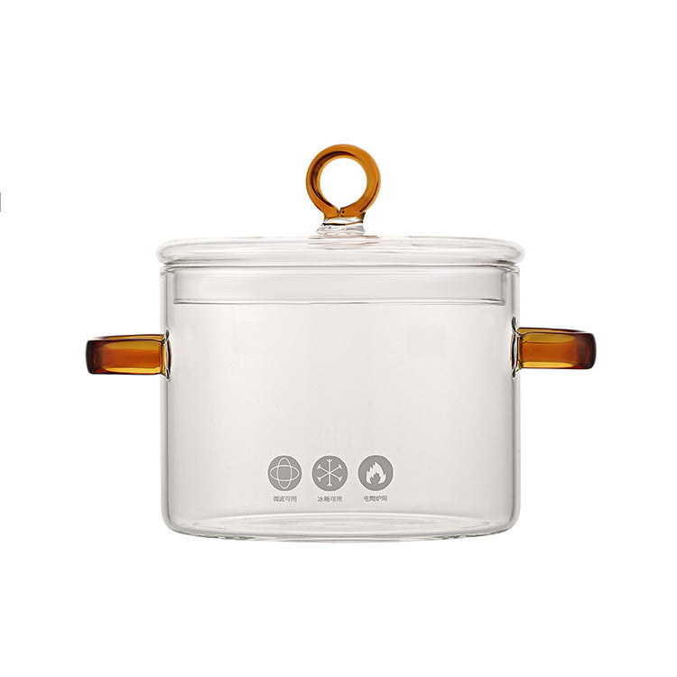 Stew Household Transparent Glass Stew-pan
