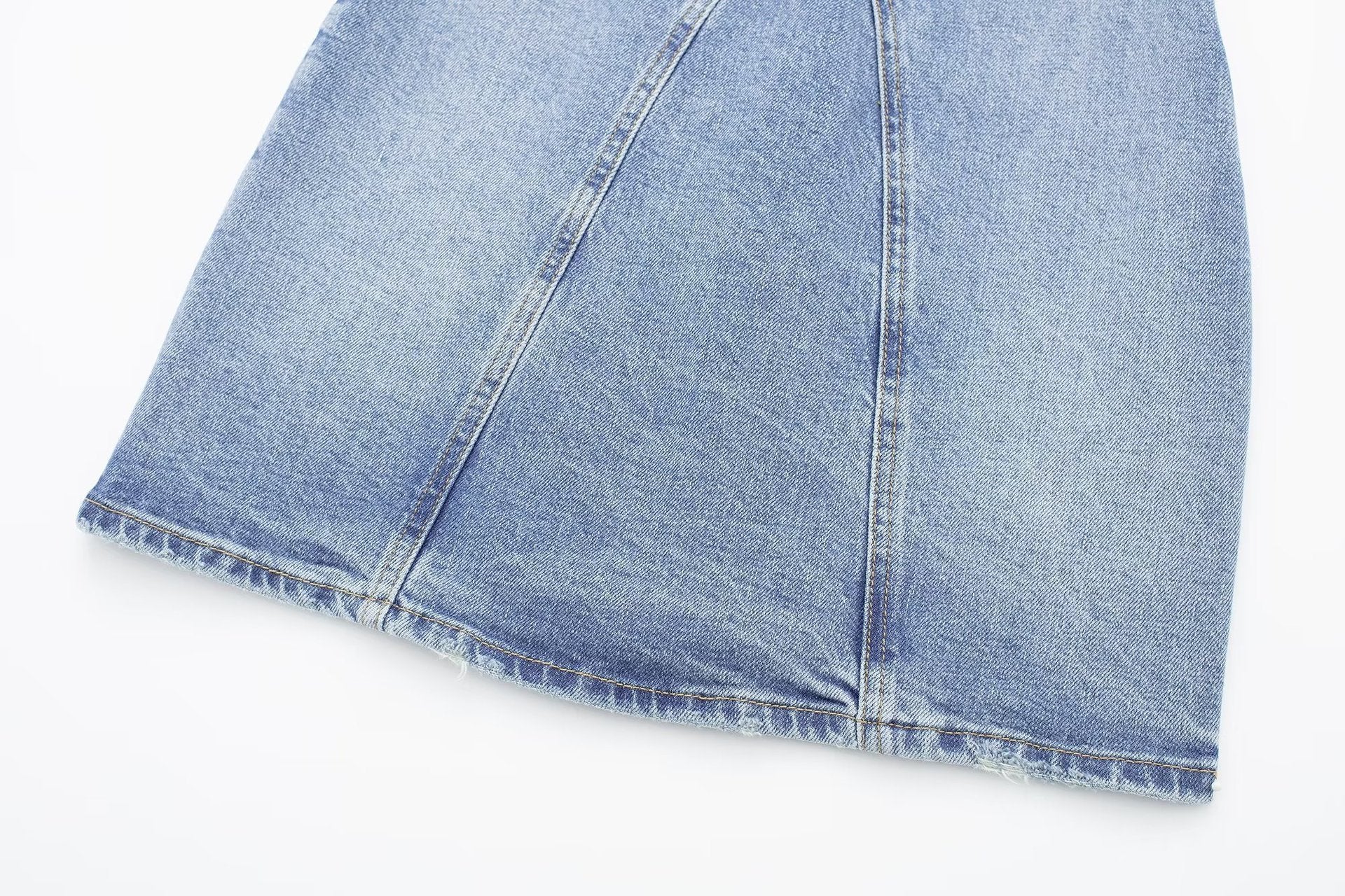 Women's One Line Neck Denim Dress