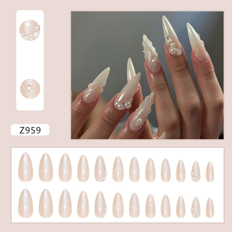 Pearl Fairy Wear Nail Diamond Type 24 Pieces