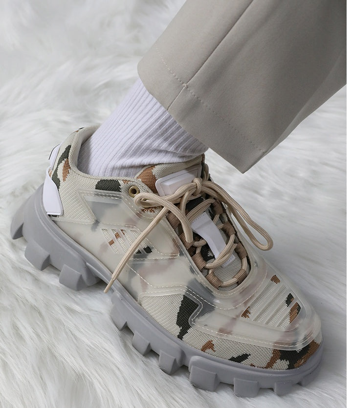 Men's Casual Dad Shoes Thick-soled Camouflage Sport