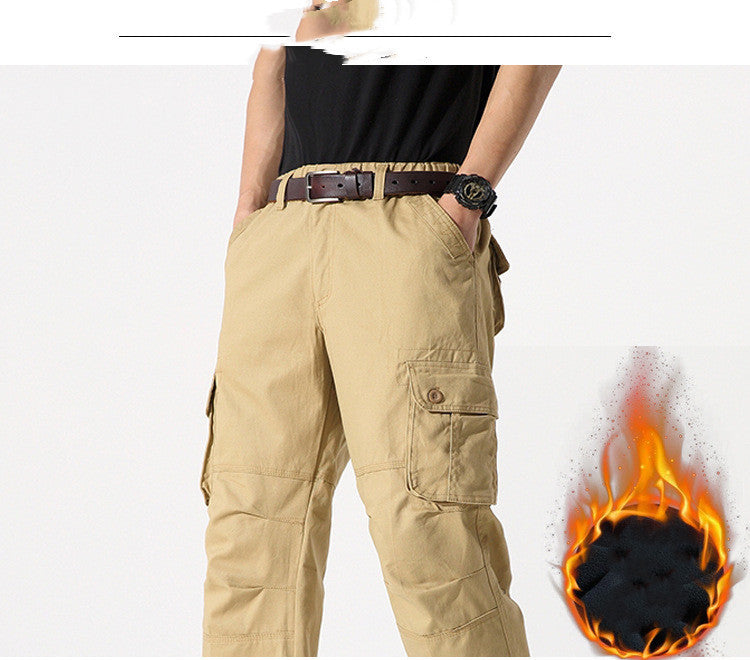 Multi Pocket Warm Outdoor Sports Casual Pants