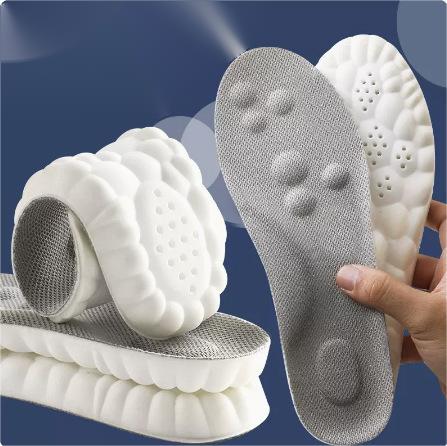 Soft Super Sports Shock Absorption Sweat-absorbent Sockliner With Massage Function