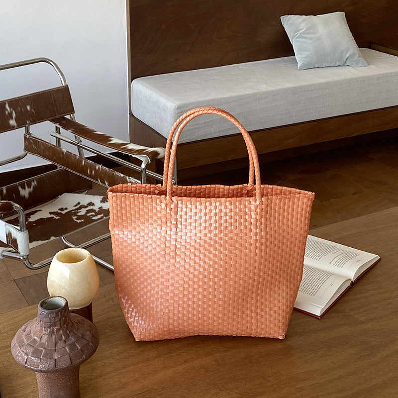 Holiday Shoulder Tote Hand-woven Bag