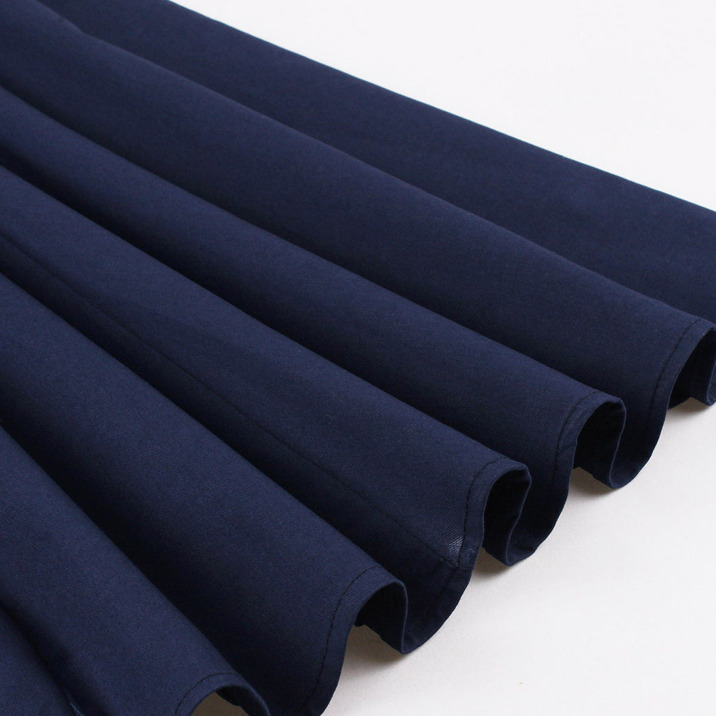 Suit Collar Single-breasted Waist Solid Color Dress