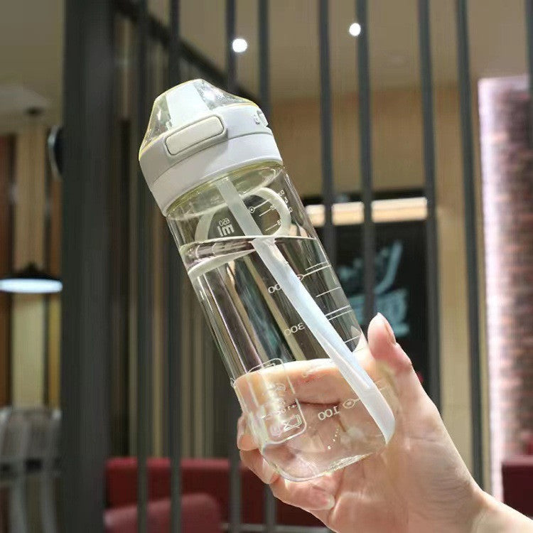 Home Plastic Drop-resistant Straw Handy Cup
