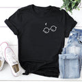 AliExpress Glasses Chest Print Foreign Trade T Shirt European And American Tide Street Short Sleeve