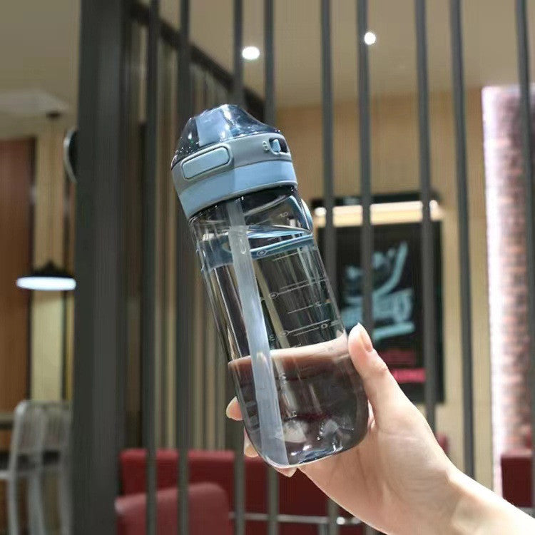 Home Plastic Drop-resistant Straw Handy Cup