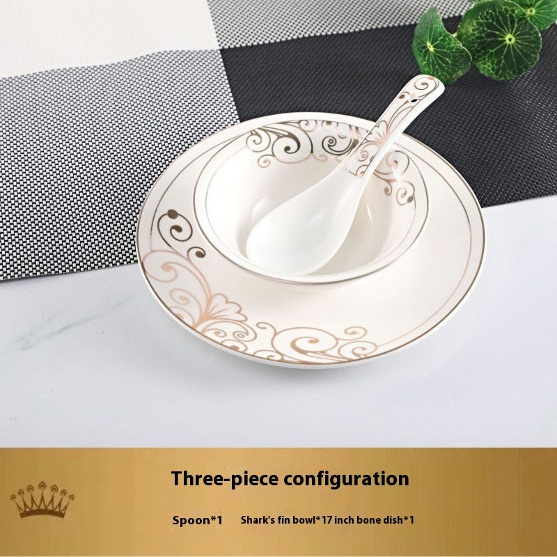 Hotel Table Setting Ceramic Dishes Suit