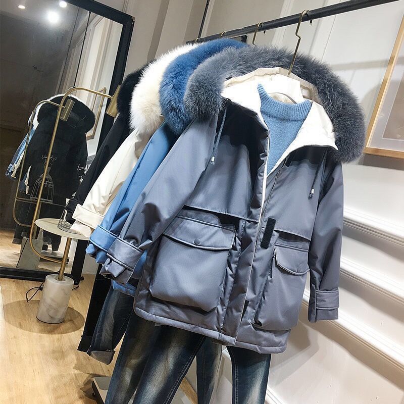 Winter New Loose Cotton Coat Women's Mid-length