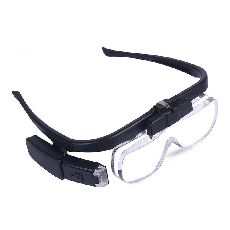 High-magnification Head-mounted Eyewear With Stackable Lenses