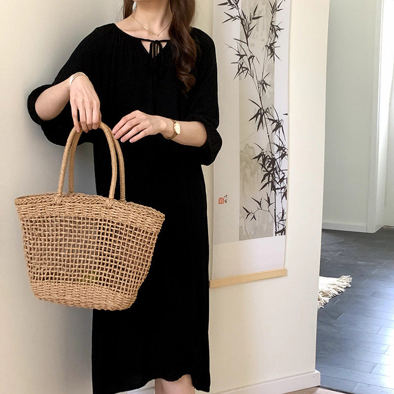 Women's Printed Cotton Nightdress Striped Plus Size Pajamas