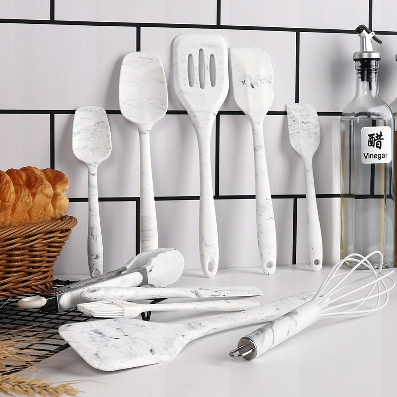 Marble Pattern Cooking Silicone Kitchenware Non-stick Pan
