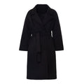 Temperament Long Cotton Jacket With Belt