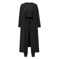 Women's Fashion Knitted Slim Undershirt Pants Sports Suit